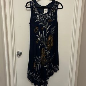 Navy Blue Swimsuit Cover up/ sundress